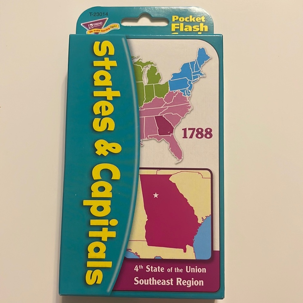 NEW: State & Capital flash cards